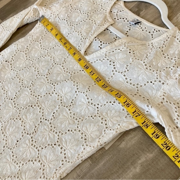 RAJ EMBROIDERED LACE TUNIC MINI DRESS COVERUP - Picture 9 of 10